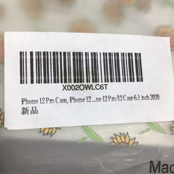 iPhone 12 Pro Case, iPhone 12 Case, Clear Sunflower Floral iPhone Case Girls... - Picture 2 of 9